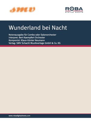 cover image of Wunderland bei Nacht